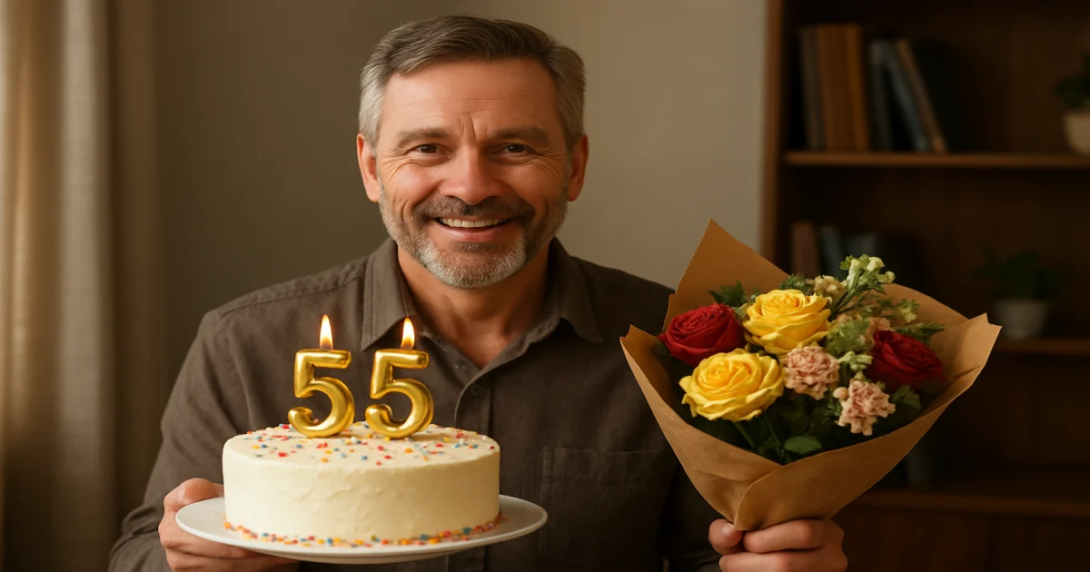 Поздравления с 55-летием мужчине — 49 душевных поздравлений